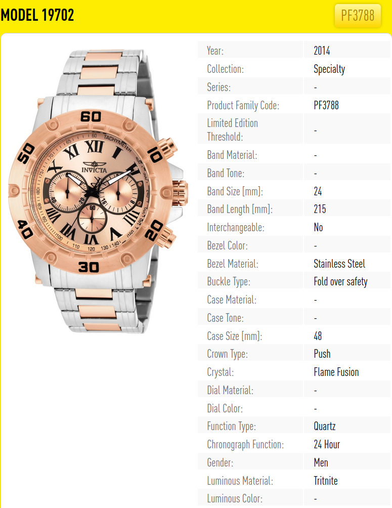 ze sbírky INVICTA Specialty 48mm, WR100 - 7