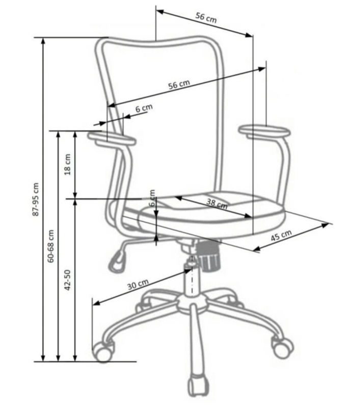 Dětská židle na kolečkách s područkami - 7