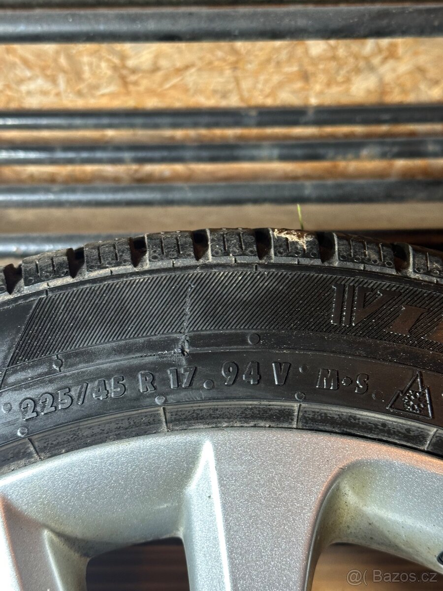 ALU Kola ŠKODA 5x112 R17 TRIFID Zimní Pneu 225/45/17 - 7