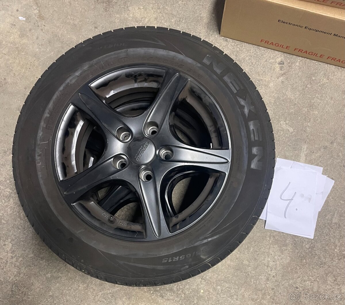Alu disky + pneu 195/65/R15 - 7