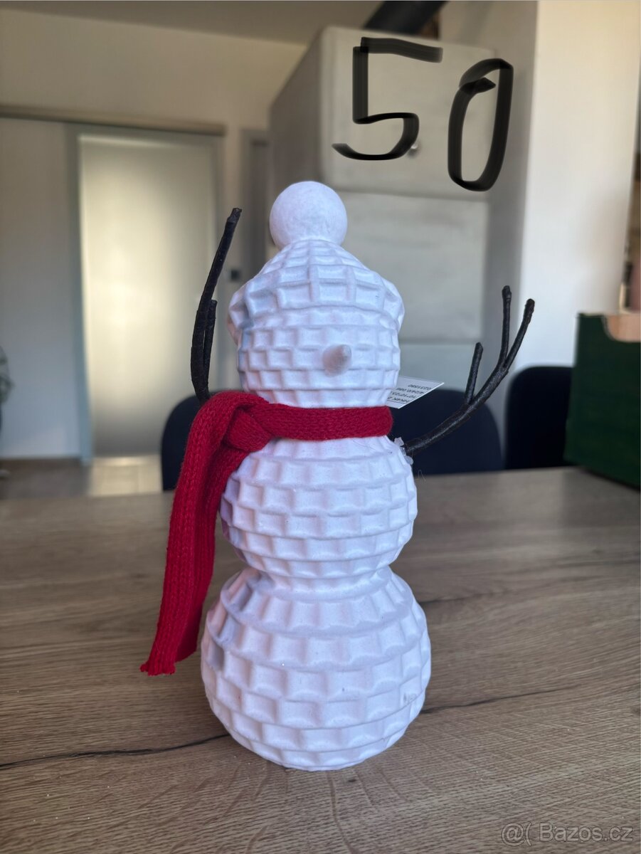 🎄 Vánoční dekorace - zvířátka a vázy 🦔 - 7