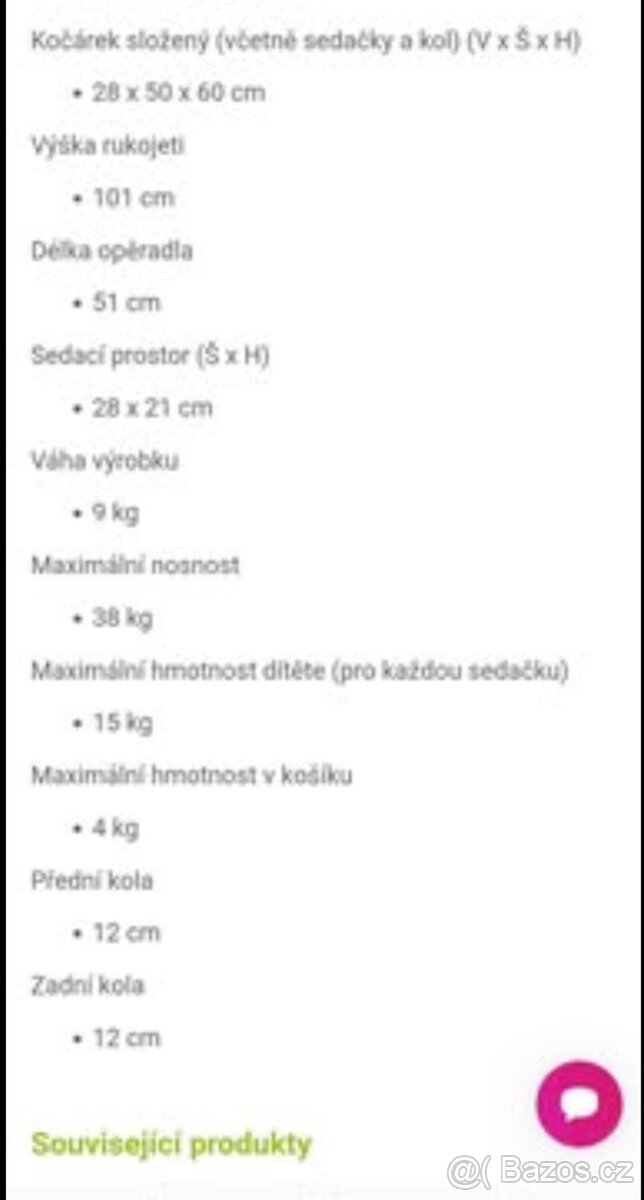 Kočárek pro dvojčata : BRITAX HOLIDAY DOUBLE - 7