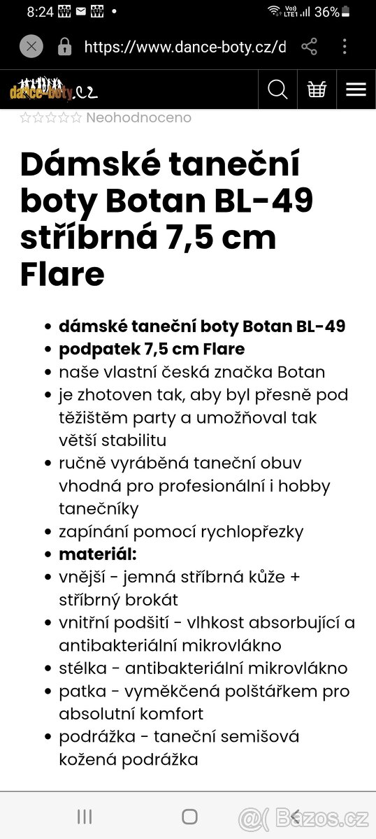 Taneční boty Botan - 7