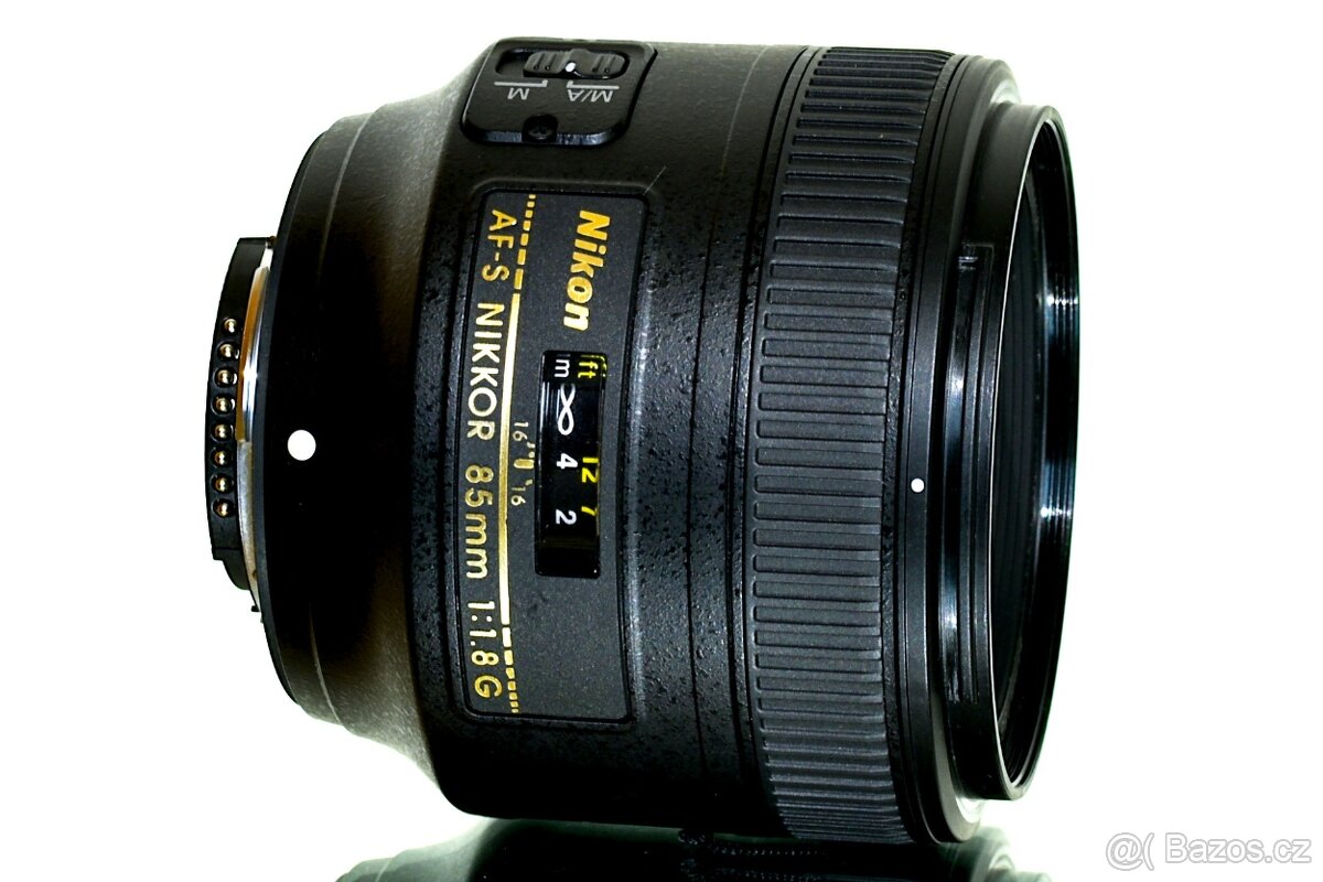 Nikon AF-S Nikkor 85mm 1:1,8 G + UV filtr TOP STAV - 7
