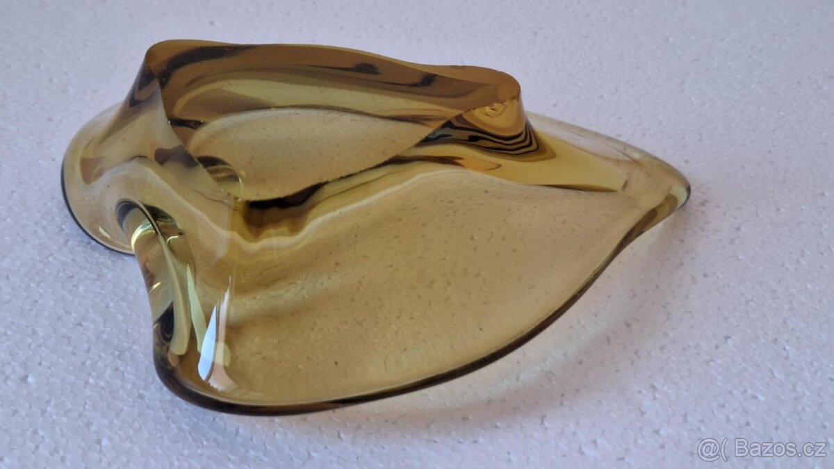 POPELNÍK NA JEDNU CIGARETKU, NA DOUTNÍK. STARÉ HUTNÍ SKLO. - 7