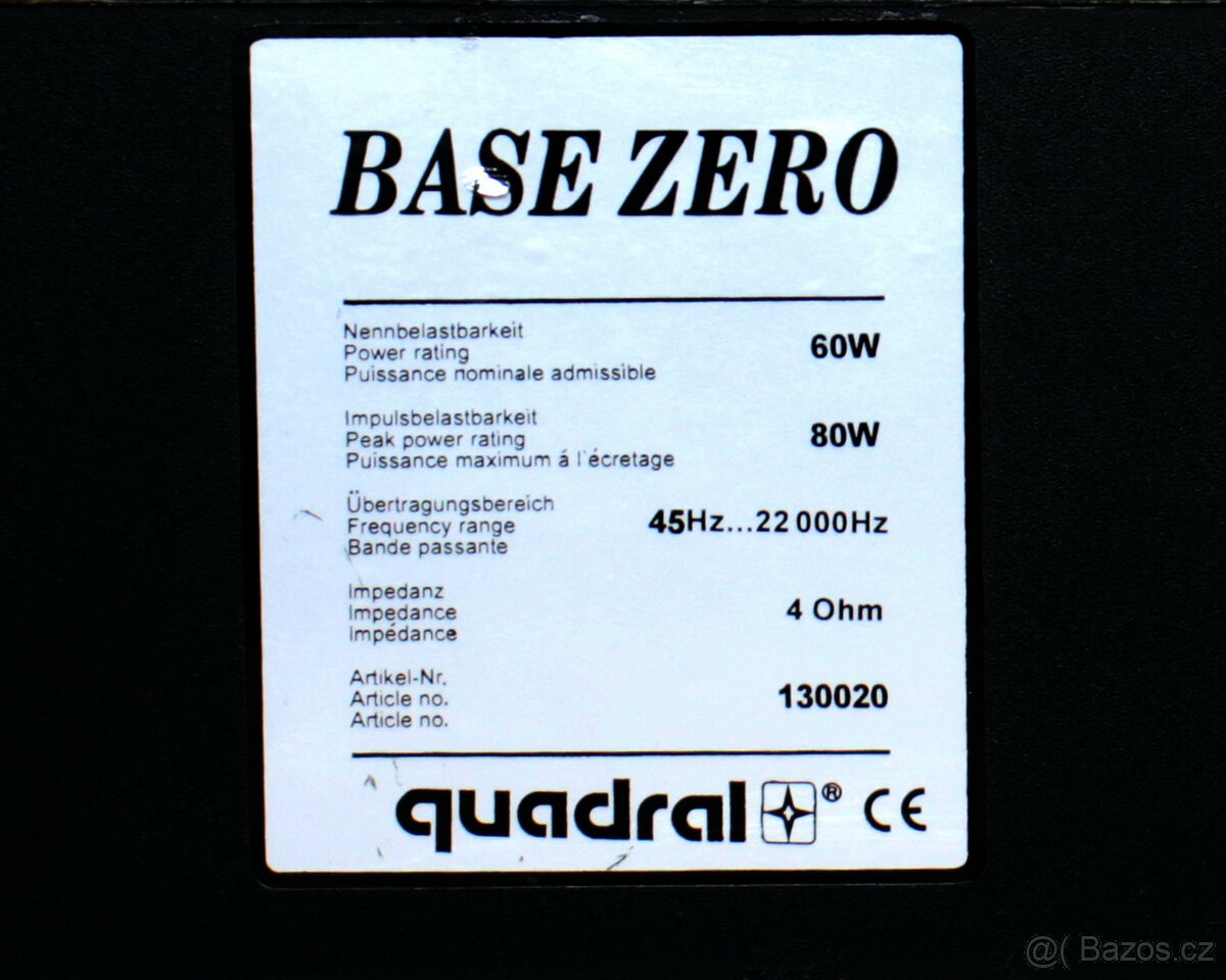 Centrální reprobedna Quadral. - 7