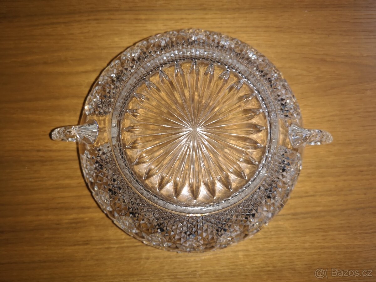 Skleněná mísa - broušená - 1 - 7