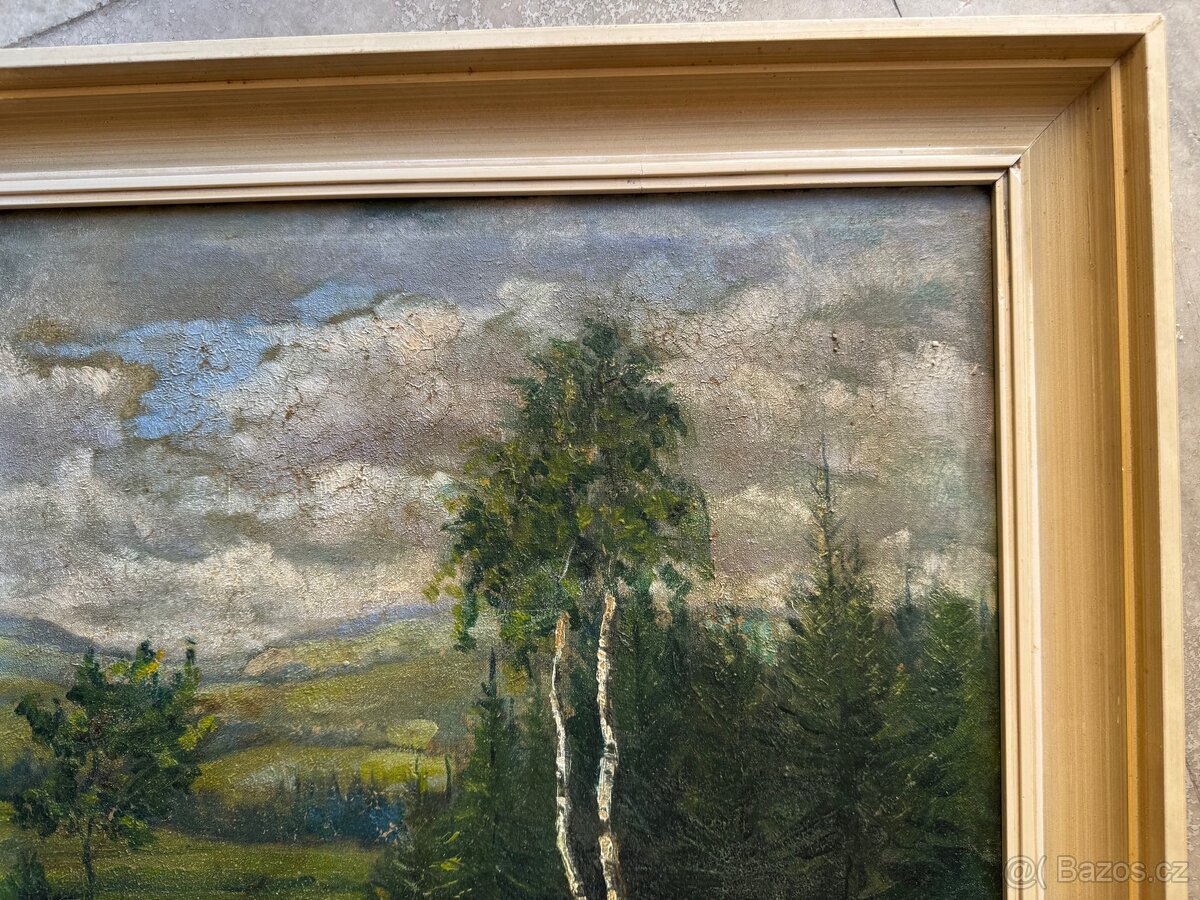 Obraz Krajina s břízami - 7