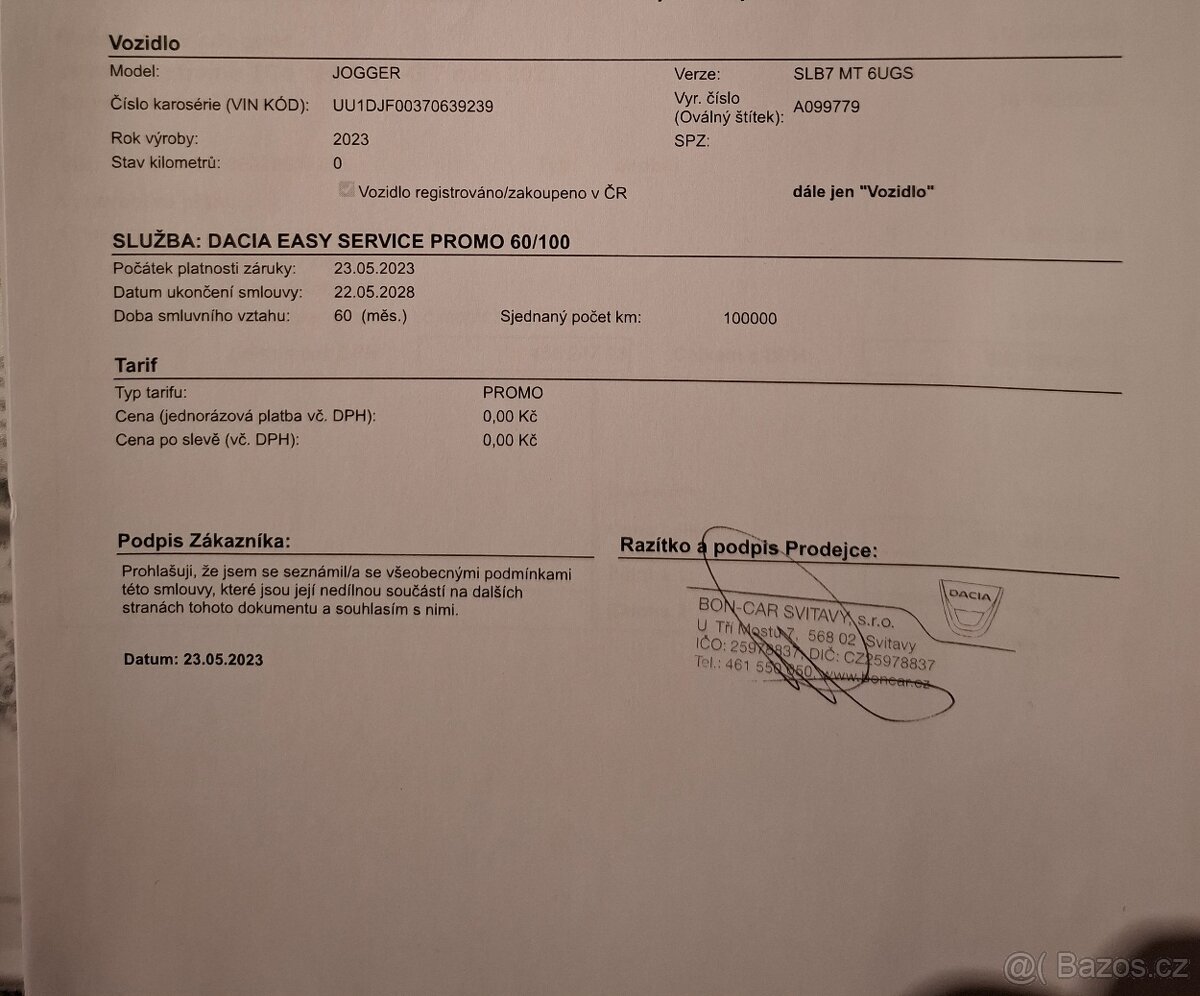 Dacia JOGGER LPG 7míst-PŘEDPLACENÝ SERVIS A ZÁRUKA - 7