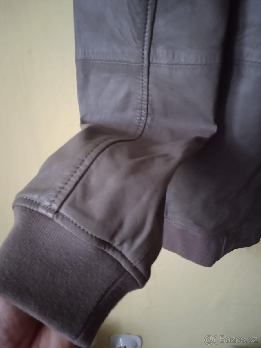 Pánská kožená bunda, velikost 58 - 7