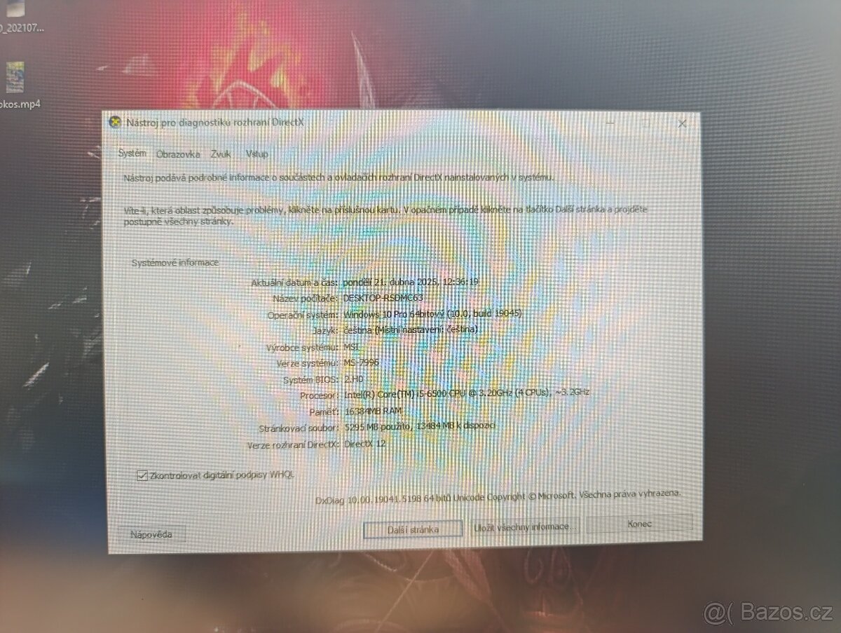 Herní počítač MSI i5, nV GTX, 1TB - 7