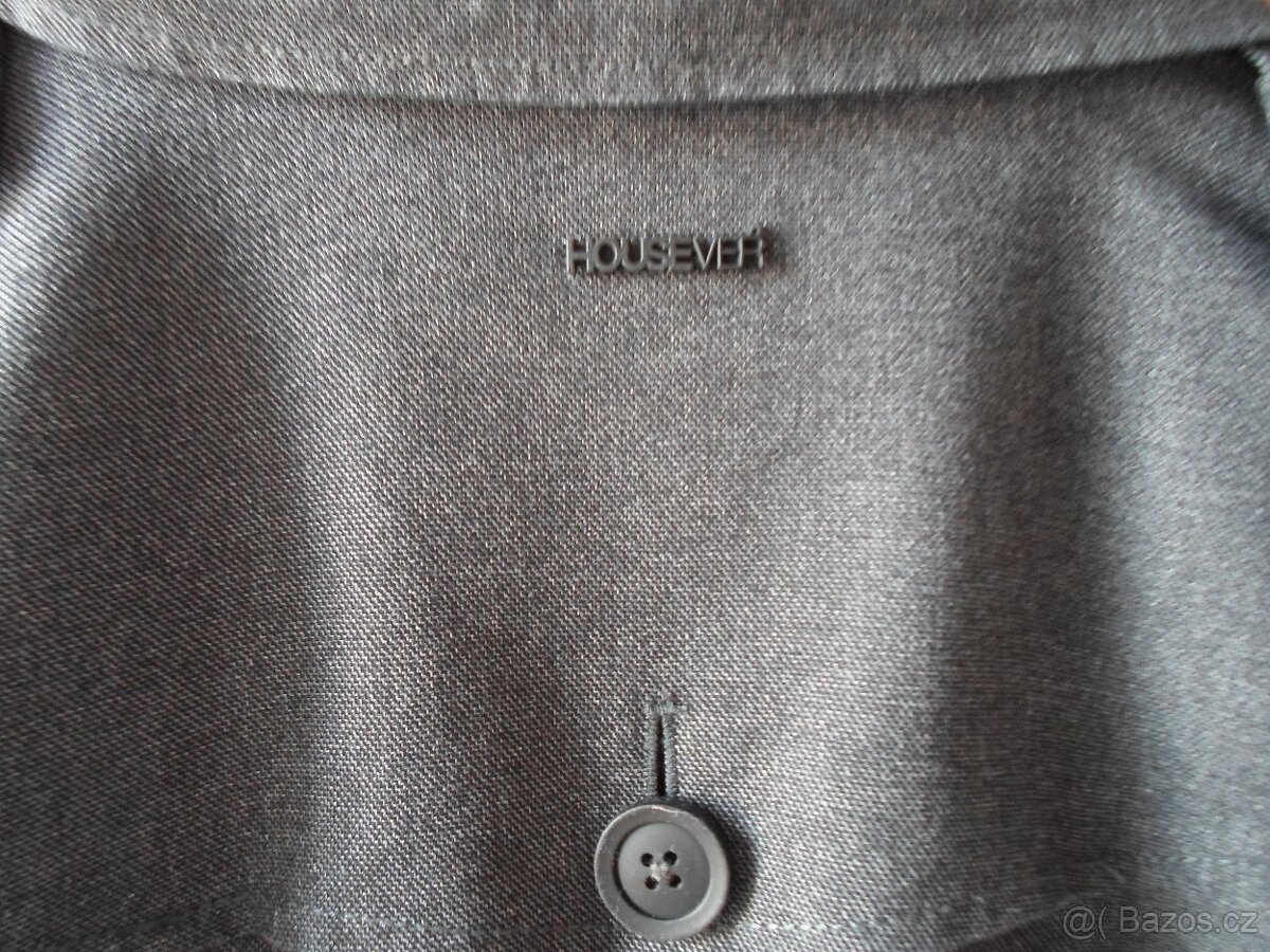 Šedý pánský kabát bunda - S - 7