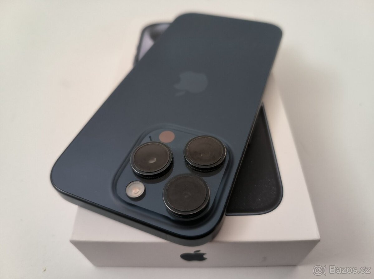 apple iphone 15 PRO 128gb Blue 100% Batéria - 7