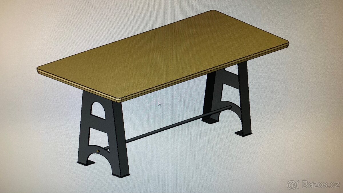 Litinové nohy - přîprava na stůl - 7