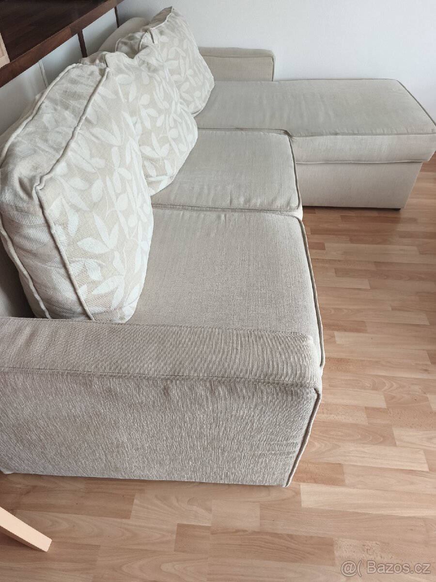 Gauč pohovka rozkládací 3 místa s úložným prostorem - 7