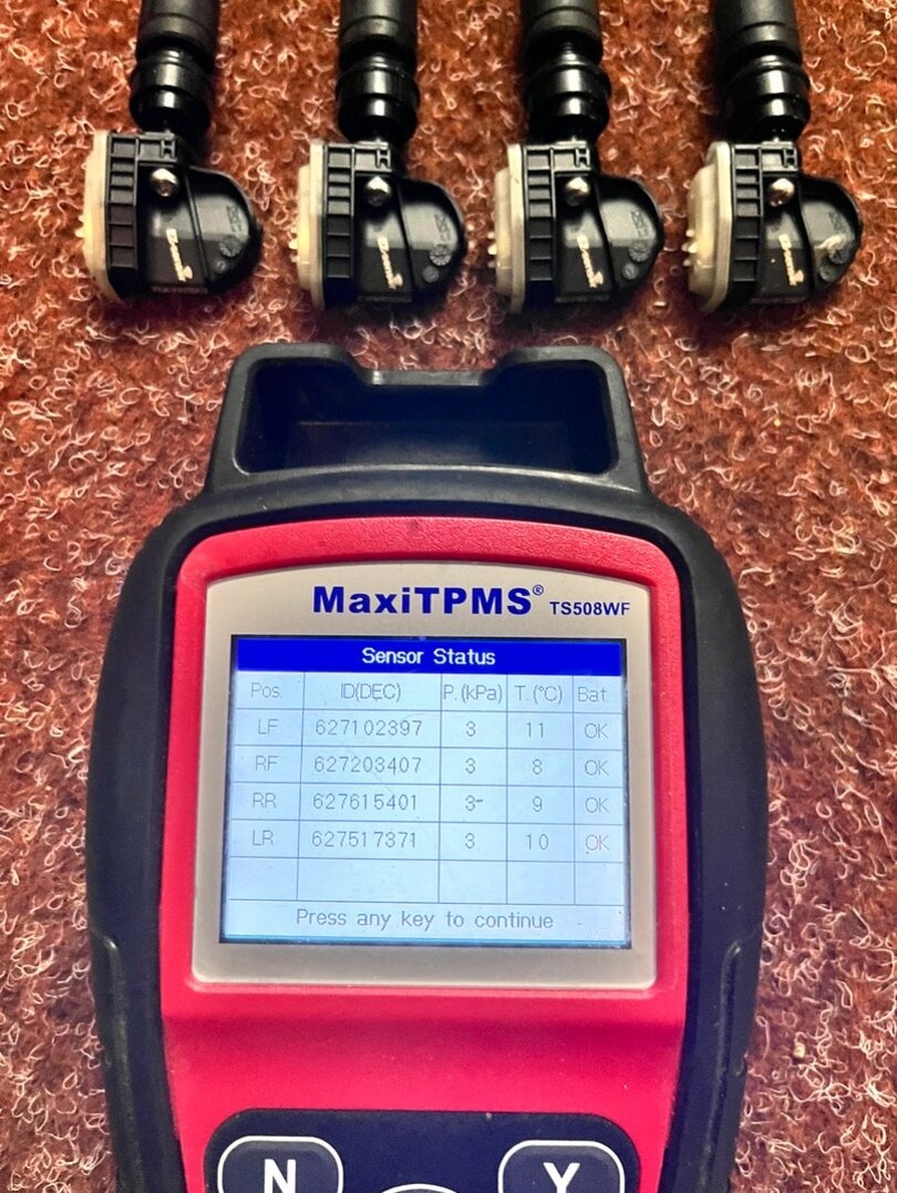 4x TPMS - Senzory - Volkswagen - 7