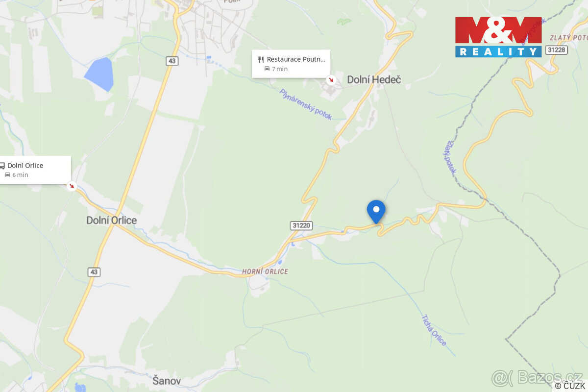 Prodej pozemku, 424 m², Červená Voda - 7
