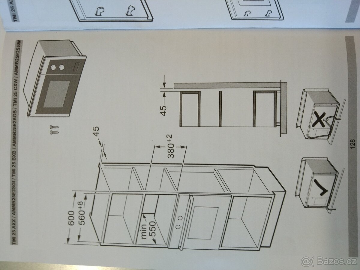 Prodám nepoužitou vestavnou mikrovlnou troubu amica - 7