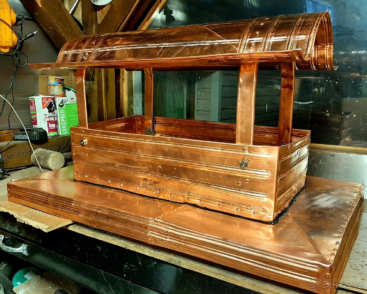 STŘÍŠKA NA KOMÍN NAPOLEON Nerez, pozink, měď.. - 7