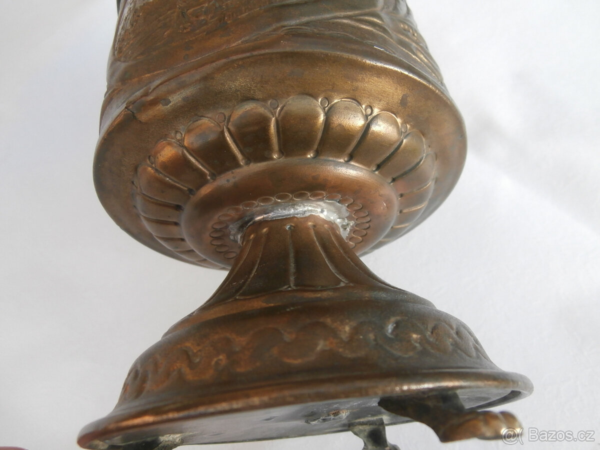 Starožitný pohár, váza, nádoba za 500 kč včetně zaslání - 7