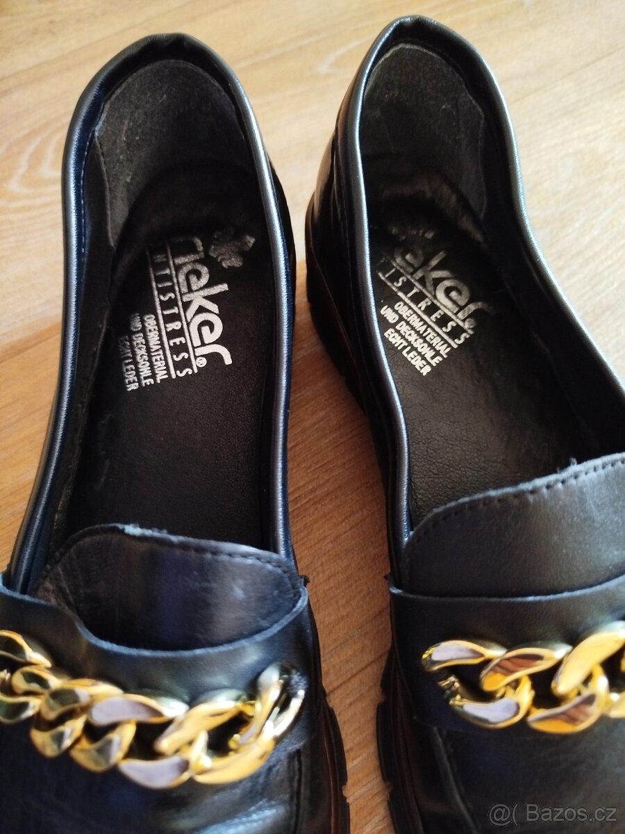 Kožené mokasíny Rieker, vel. 42 - 7