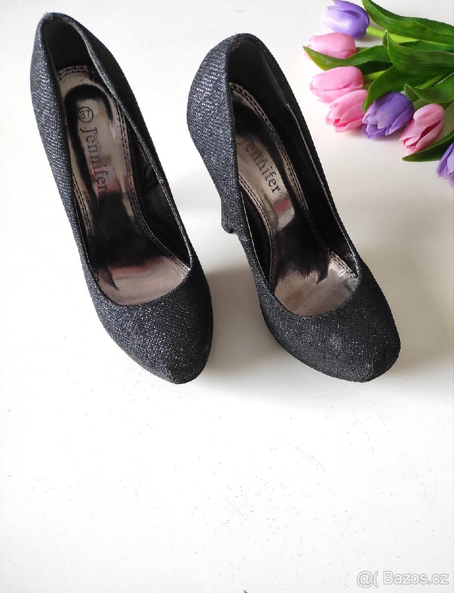 Nové dámské párty lodičky na podpatku - 7