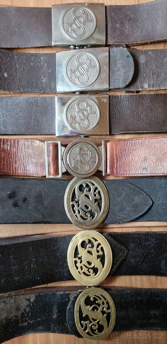 Skaut,Junák,Sokol,Pásky,Přezky,3x čepice Sokol - 7