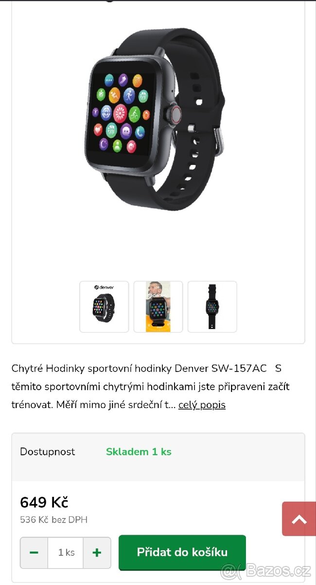 Chytré Hodinky Denver nové - 7