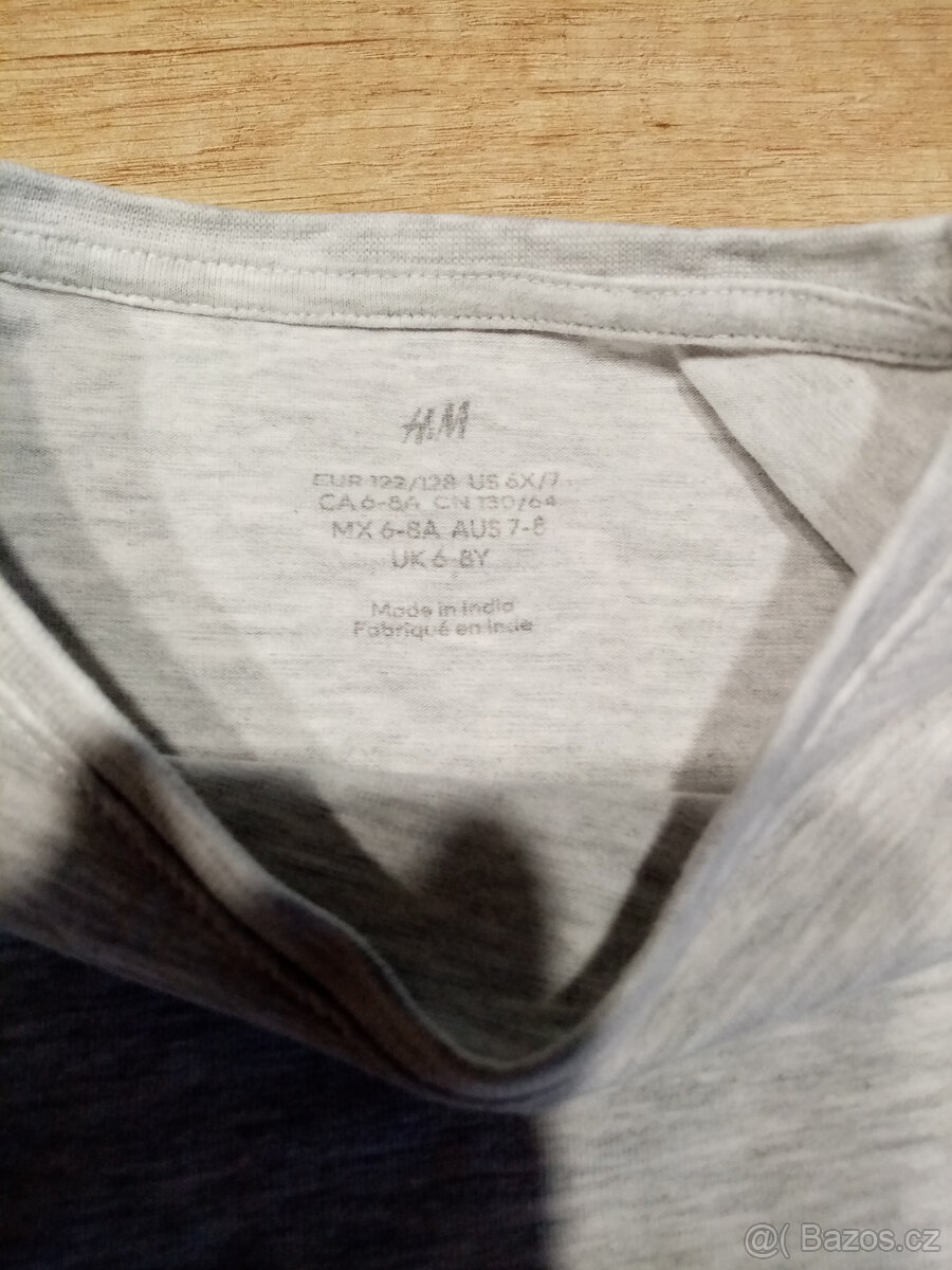 3x triko HM dlouhý rukáv vel. 104/110 - 7