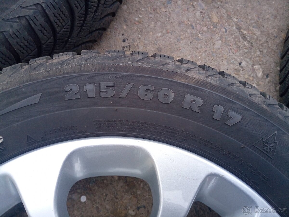 Sada kol R 17, ET 38, 5x112, vč. pneu 215/60 R 17 - 7