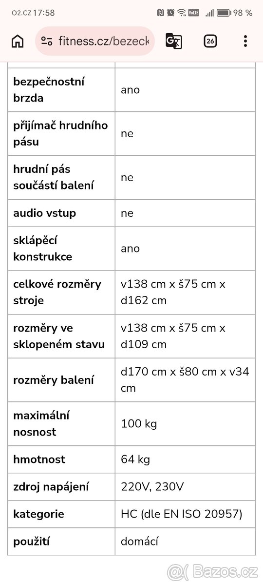 Robustní běžecký pás AKAMAR InSPORTline - 7