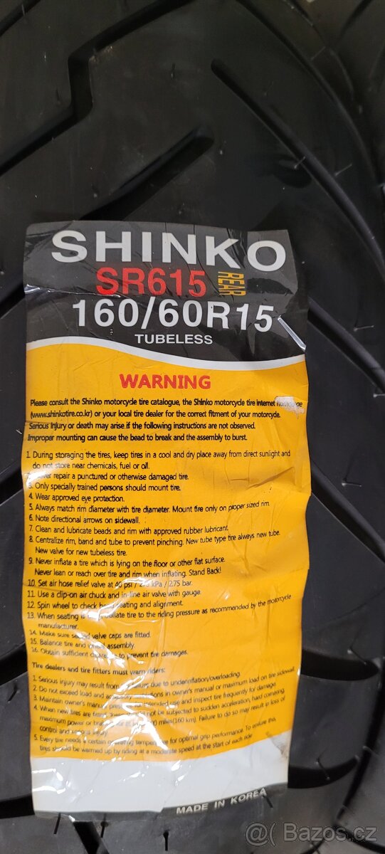 Pneu 160/60R15 M/C 67H Made in Korea - 7