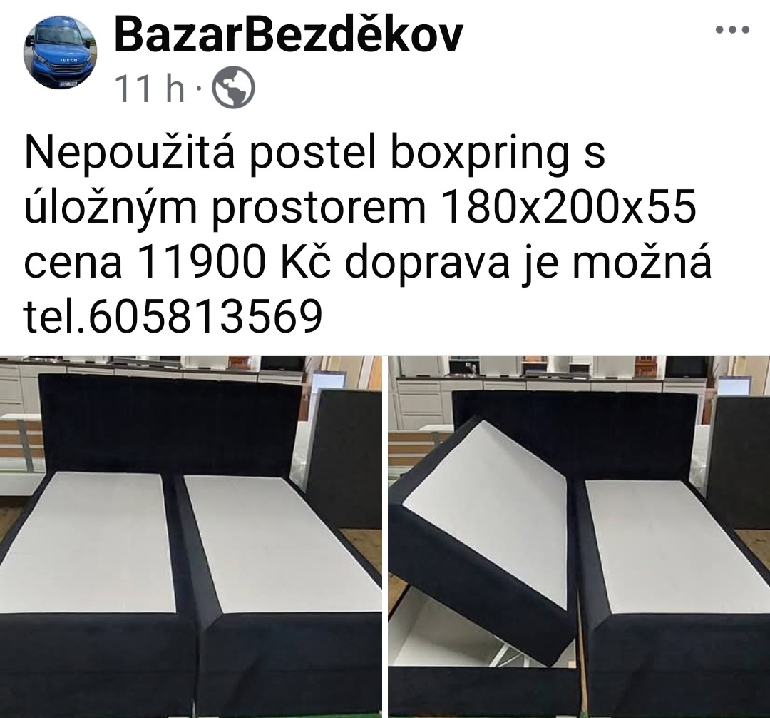 Postele boxpring s úložným prostorem - 7