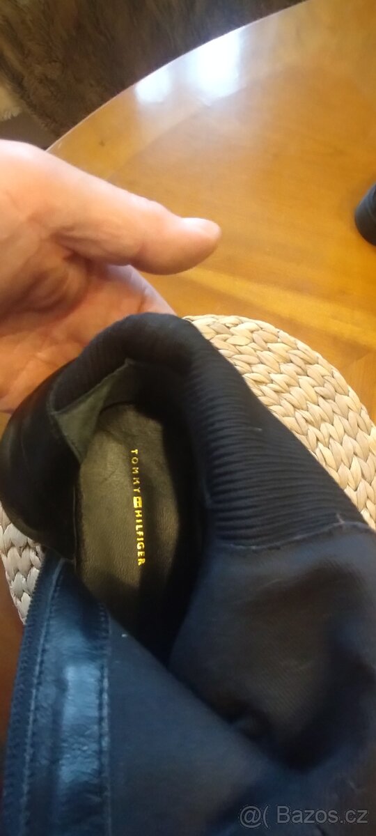 kožené kozačky Tommy Hilfiger, - 7