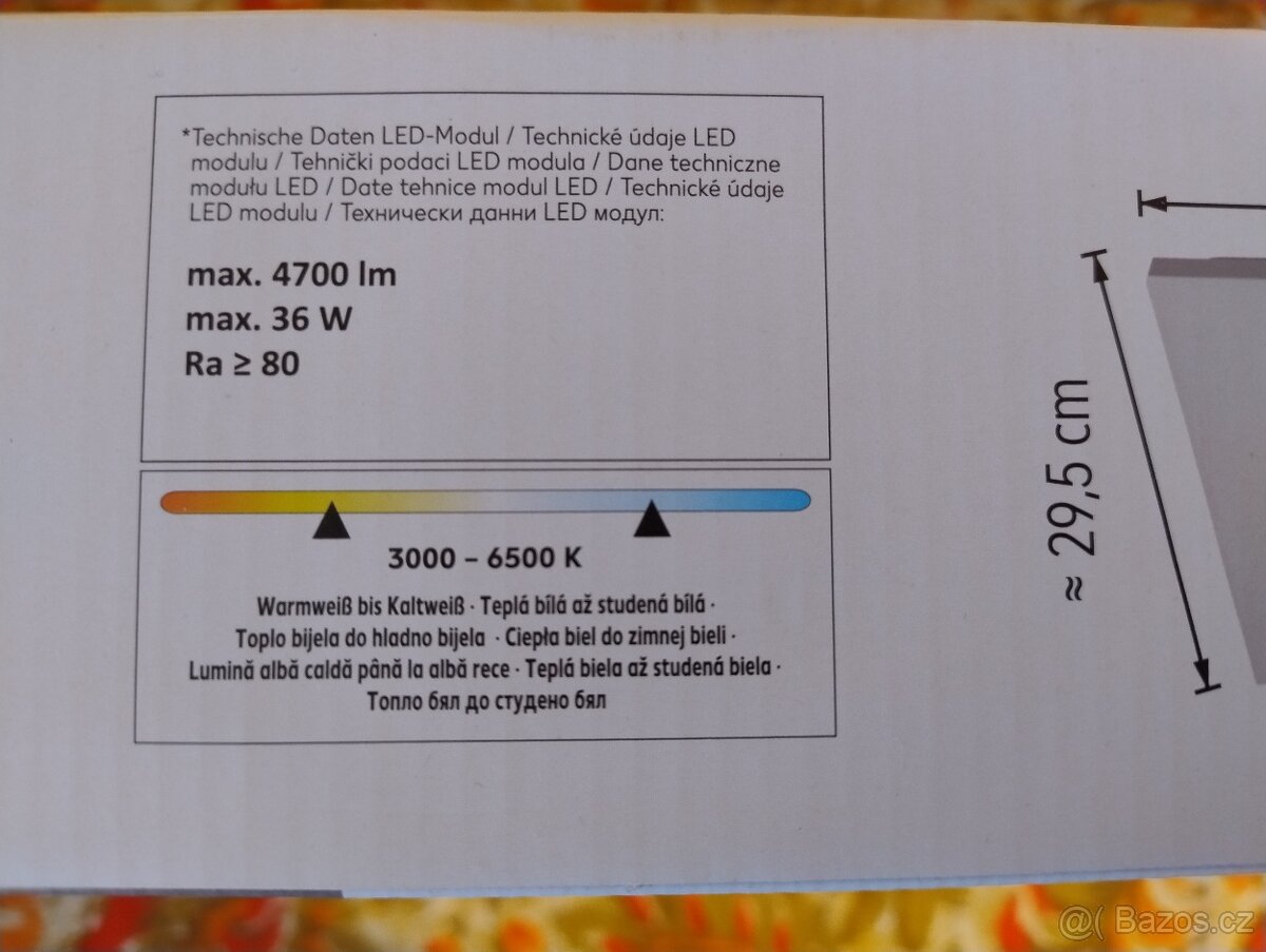 Prodám LED pokojové svítidlo s nastavitelným tónem - 7