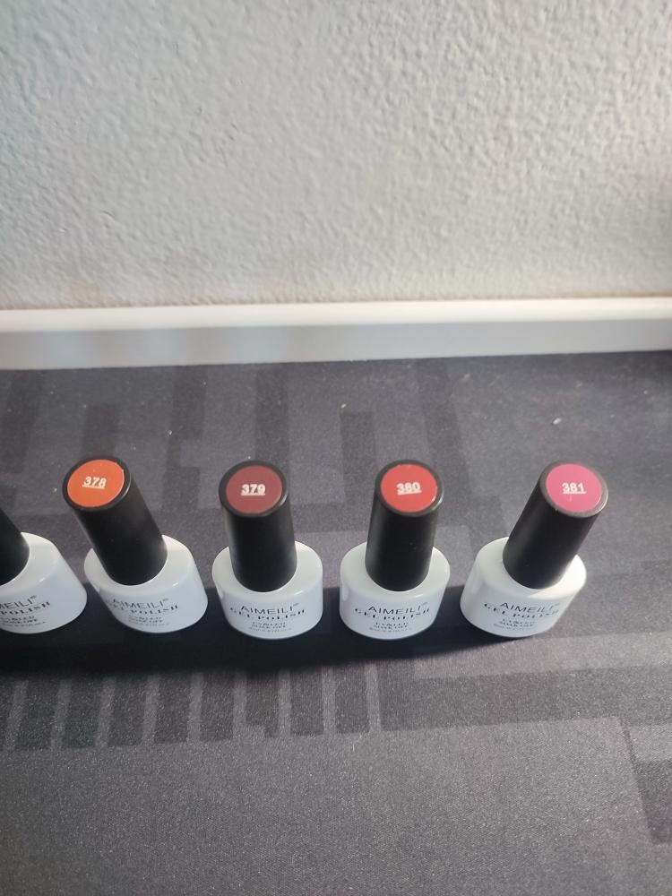 Sada 12 ks laků na nehty pro UV lampy (odstíny 370-381) - 7