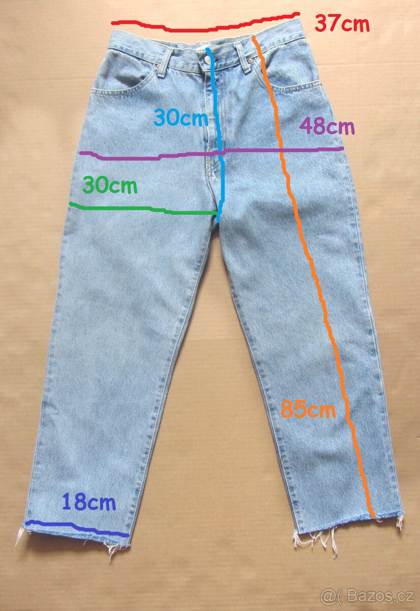 Džíny crop zn. Chipie vel. 38 - 7