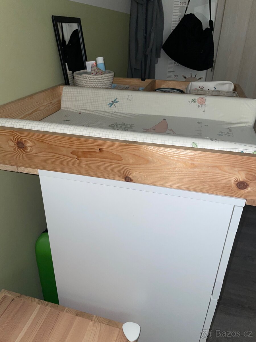 Přebalovací nástavec pult na ikea komodu brimnes - 7