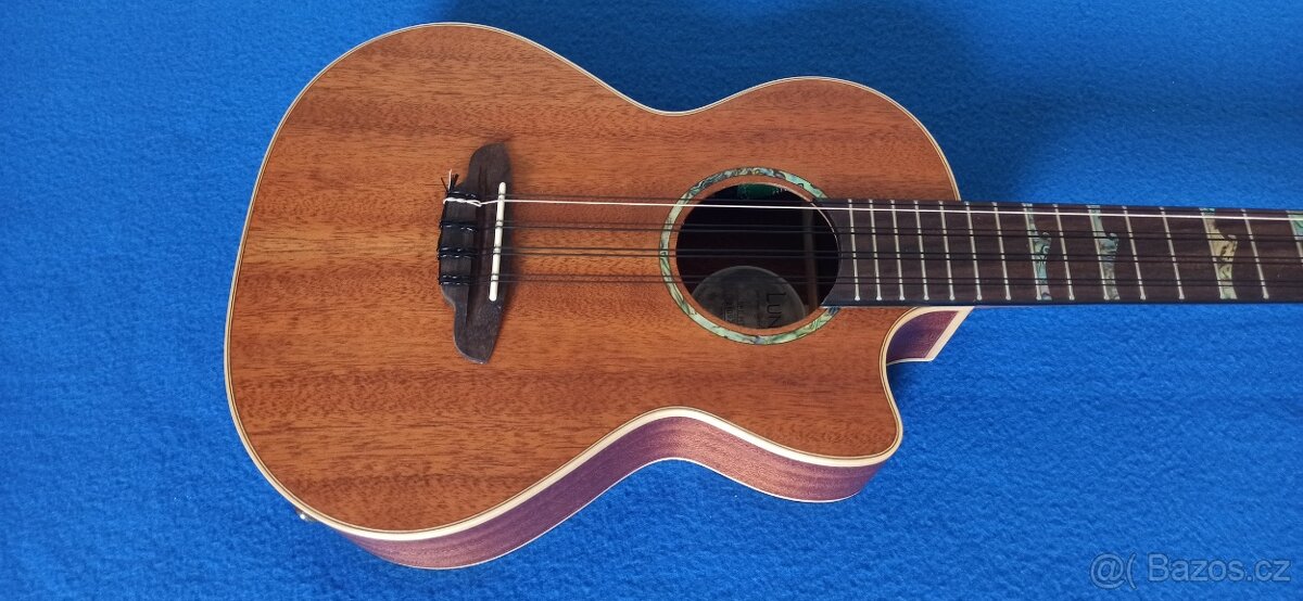 Predam vzacne 8 strunove ukulele LUNA UKE HTT8. - 7