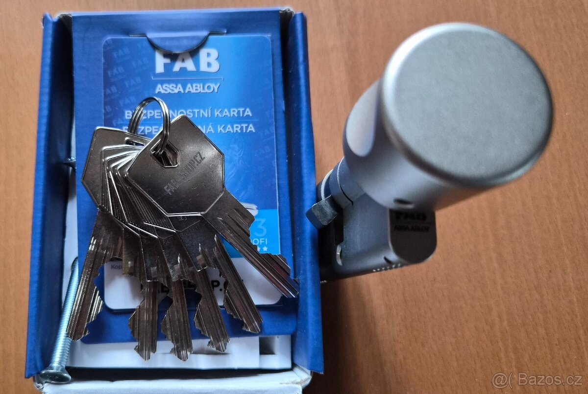 Cylindrická bezpečnostní vložka Fab s knoflíkem - 7