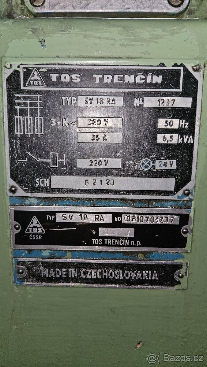 SOUSTRUH HROTOVÝ SV 18 RA/1000 - 7