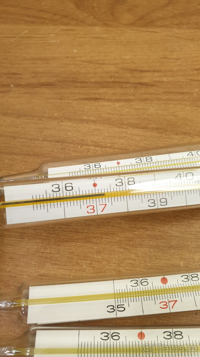 RTUŤOVÝ TEPLOMĚR LÉKAŘSKÝ - NORMOVANÝ - 7