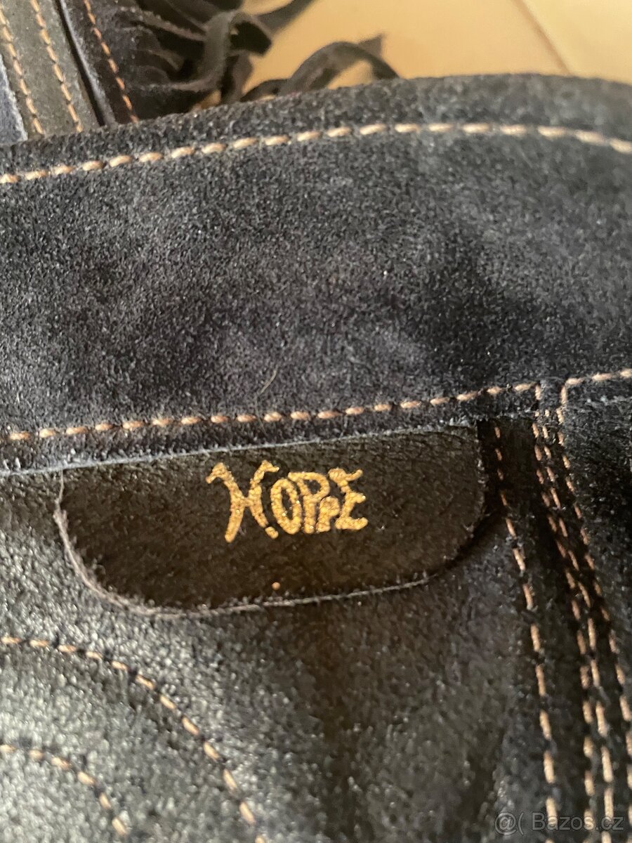 Kožené černé téměř nové CHAPSY vel. S - 7