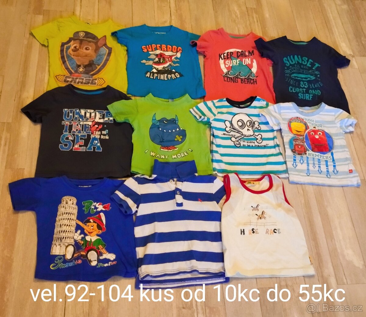 Trička,mikiny, kalhoty 86-98 kluk - 7