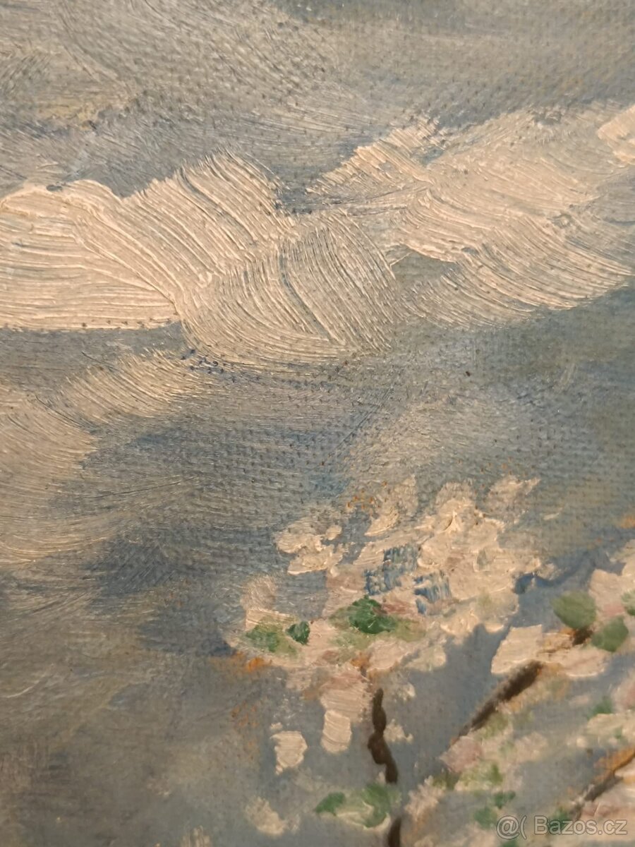 Obraz Kubr, Jaro na vsi, olejomalba 47x59 - 7