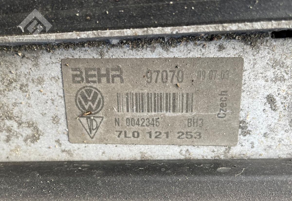 Chladiče, sahara, ventilátory VW Touareg 7L - 7