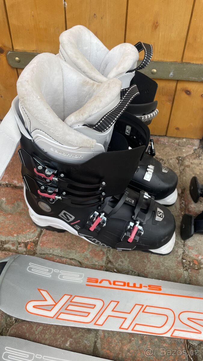 Lyžařský komplet Fischer 155 cm + boty Salomon vel. 26 – TOP - 7