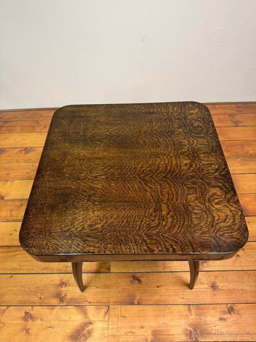 Konferenční stolek Halabala po renovaci - šelak - 7