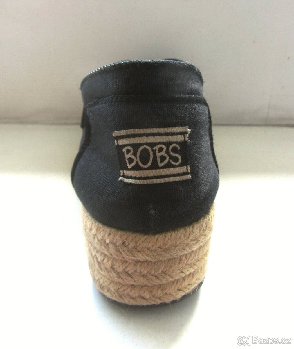 Černé nazouvací boty espadrilky zdobené 36.5 - 7