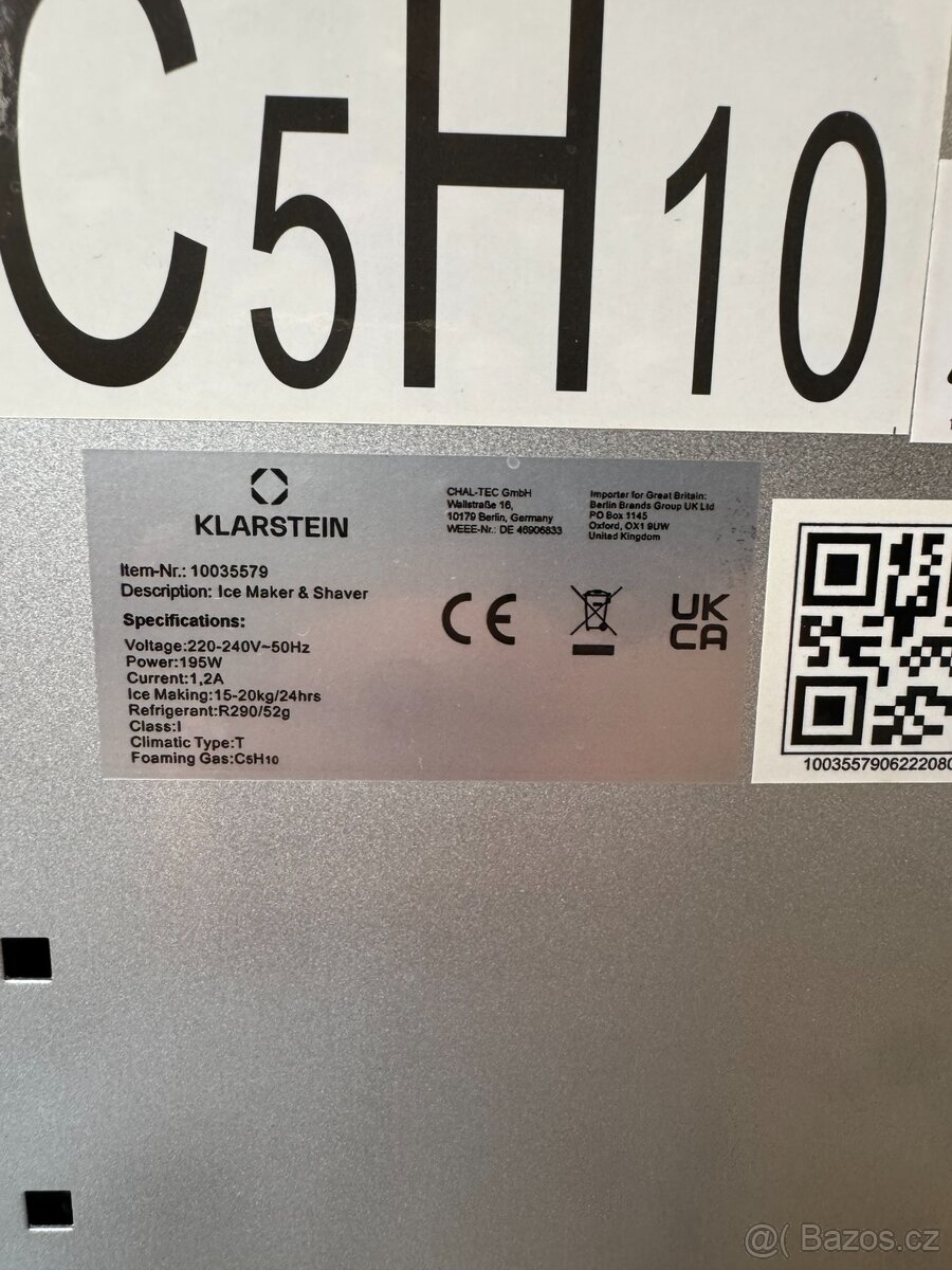 Výrobník ledu Klarstein IceFestival Cube - 7